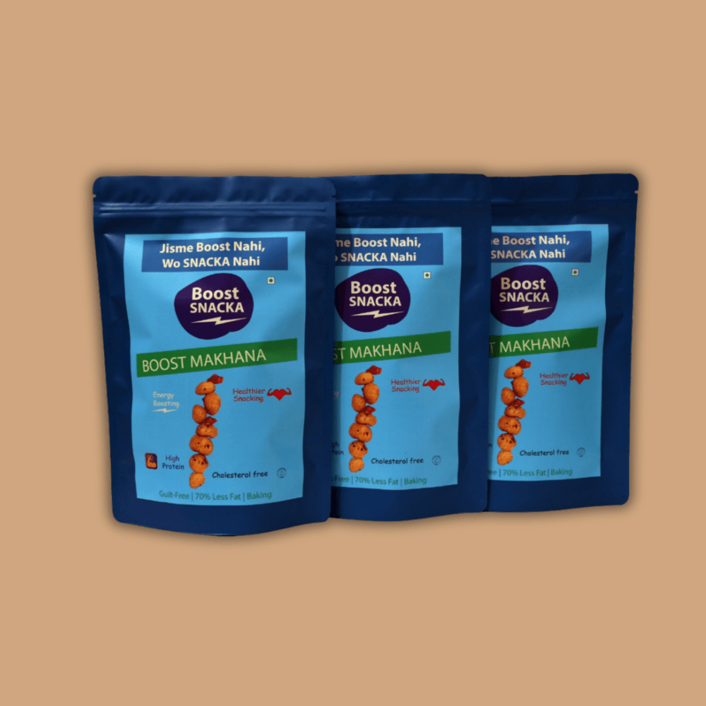 BOOST MAKHANA – Healthy Roasted Fox Nuts Super Saver 3 Combo