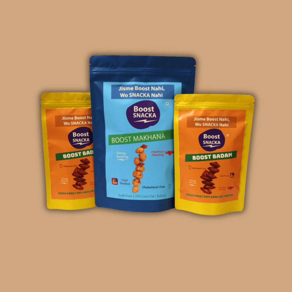 BOOST BADAM + MAKHANA (Fox Nuts) – Healthy Roasted Super Saver Combo